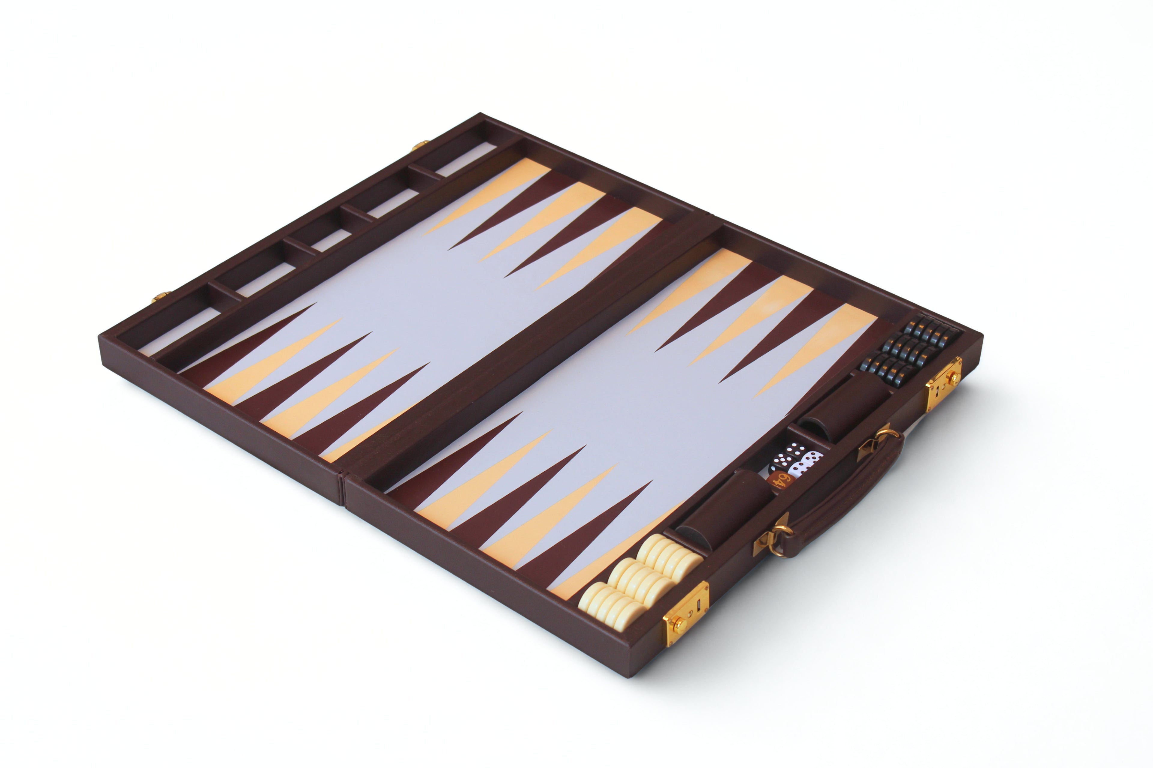 Espresso & Ivory Backgammon Set