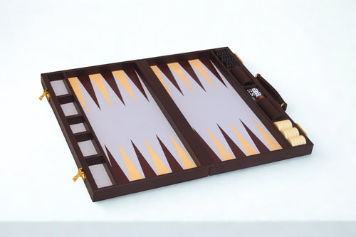 Espresso & Ivory Backgammon Set