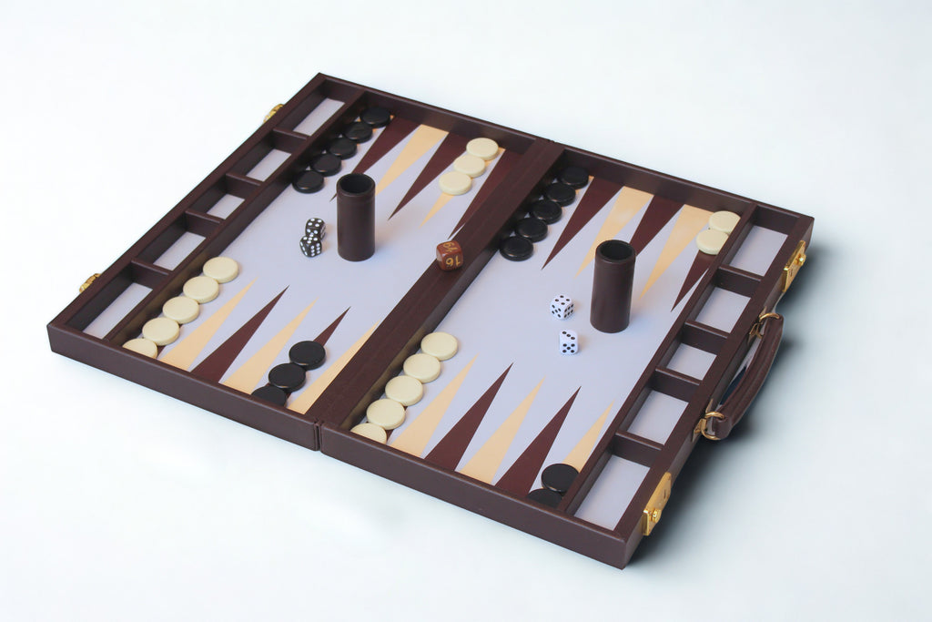 Espresso & Ivory Backgammon Set