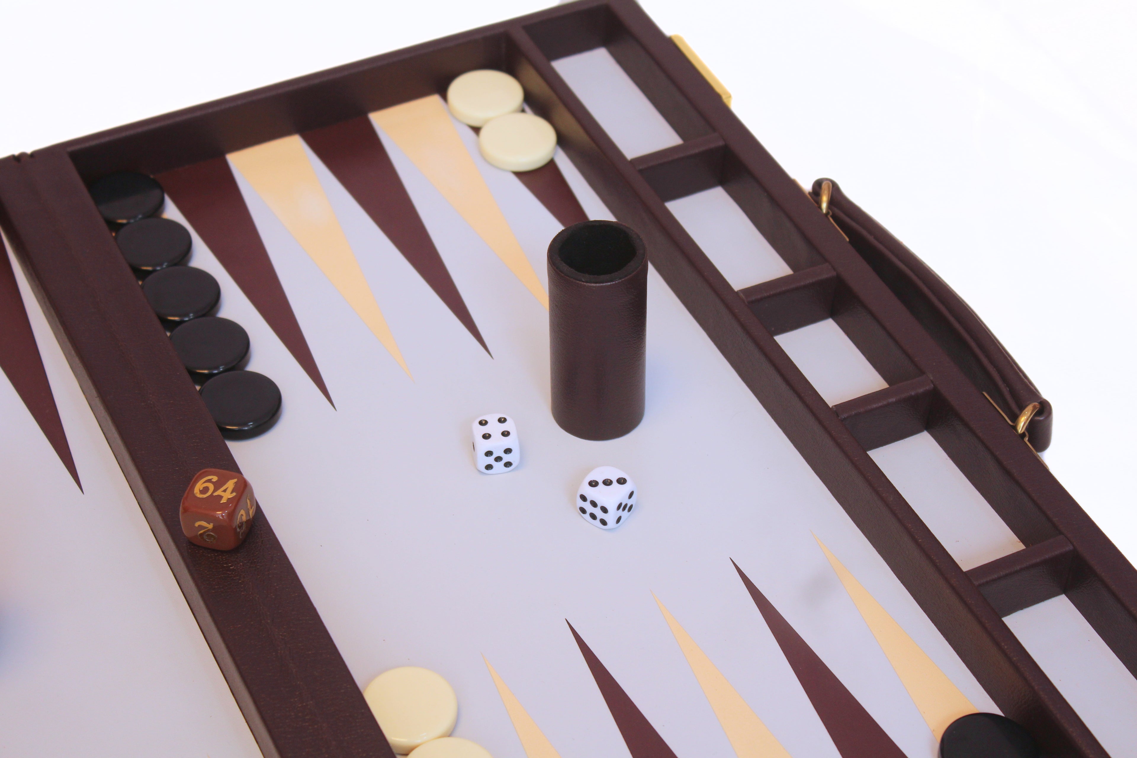 Espresso & Ivory Backgammon Set