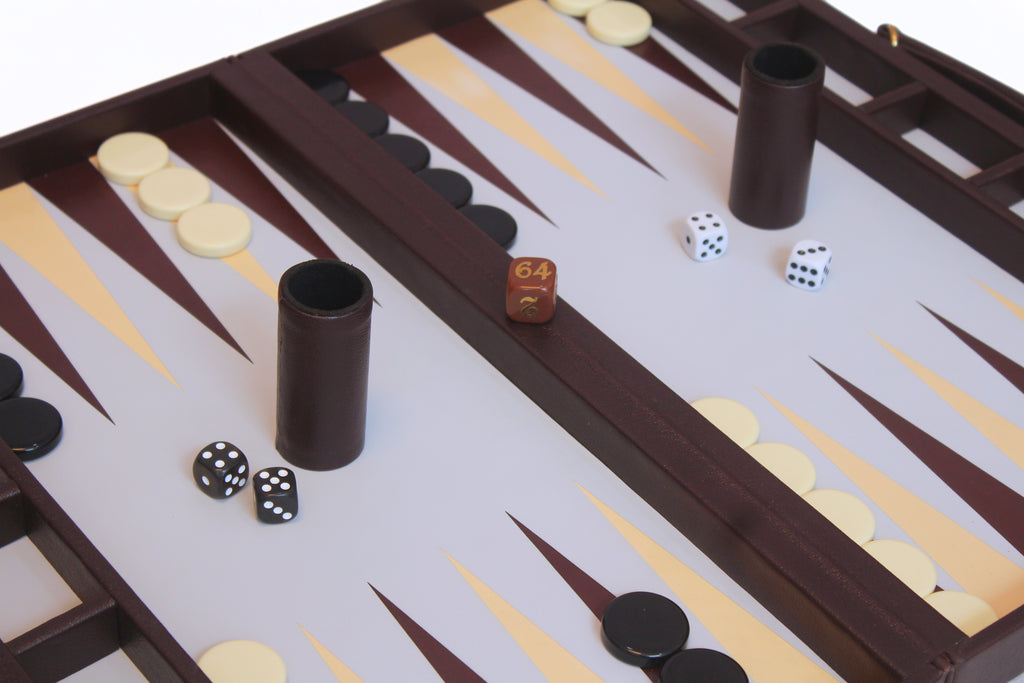 Espresso & Ivory Backgammon Set