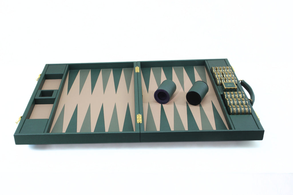 Racing Green Backgammon Set