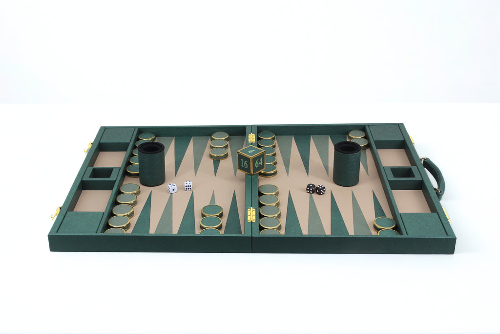 Racing Green Backgammon Set