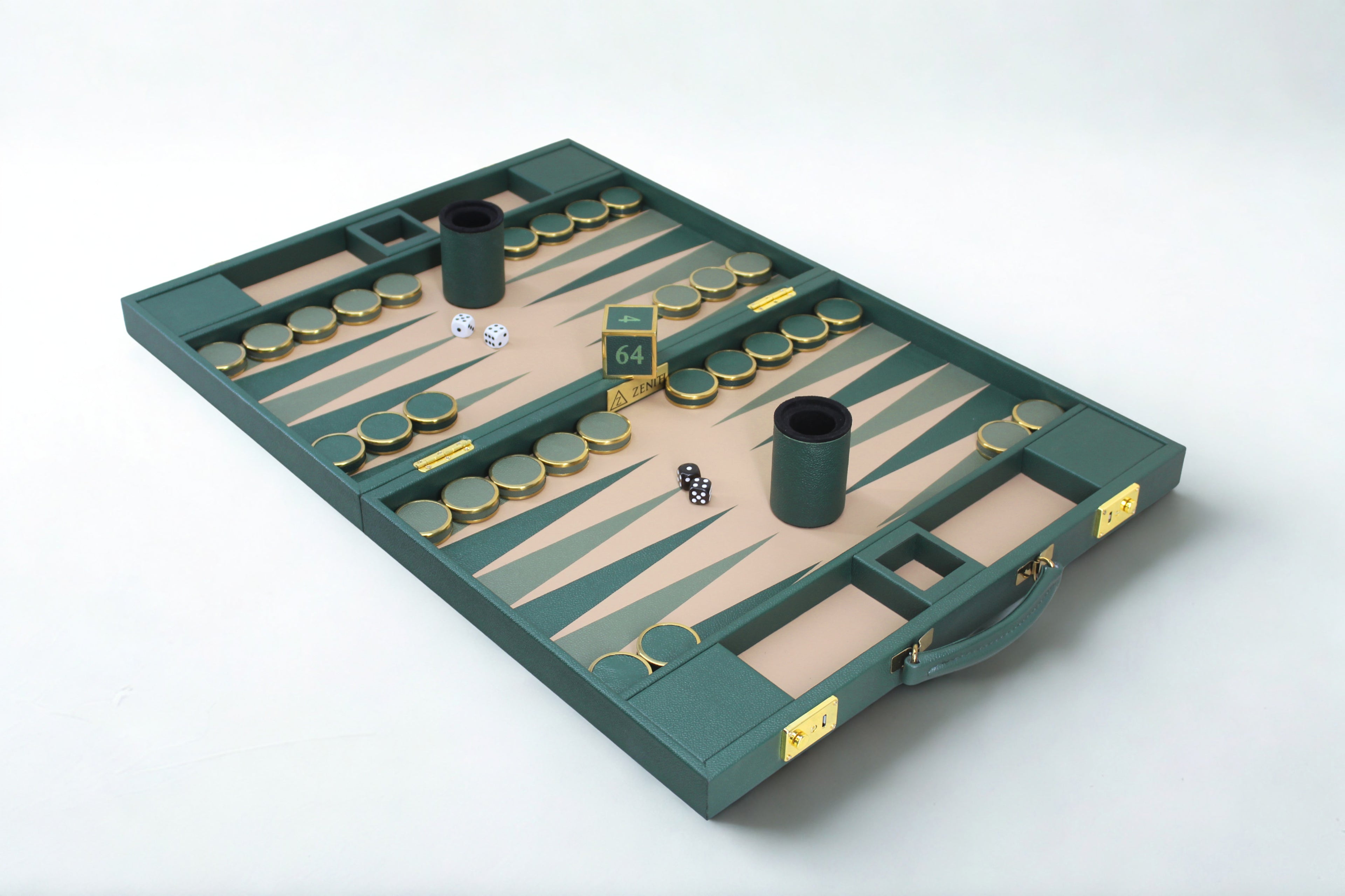Racing Green Backgammon Set
