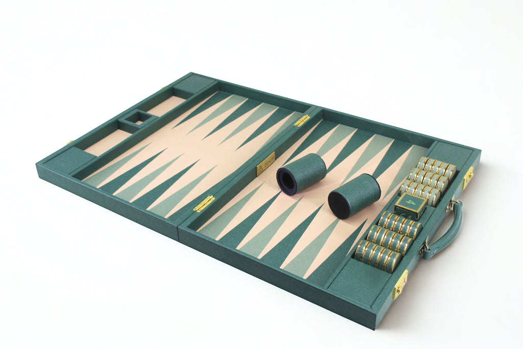 Racing Green Backgammon Set