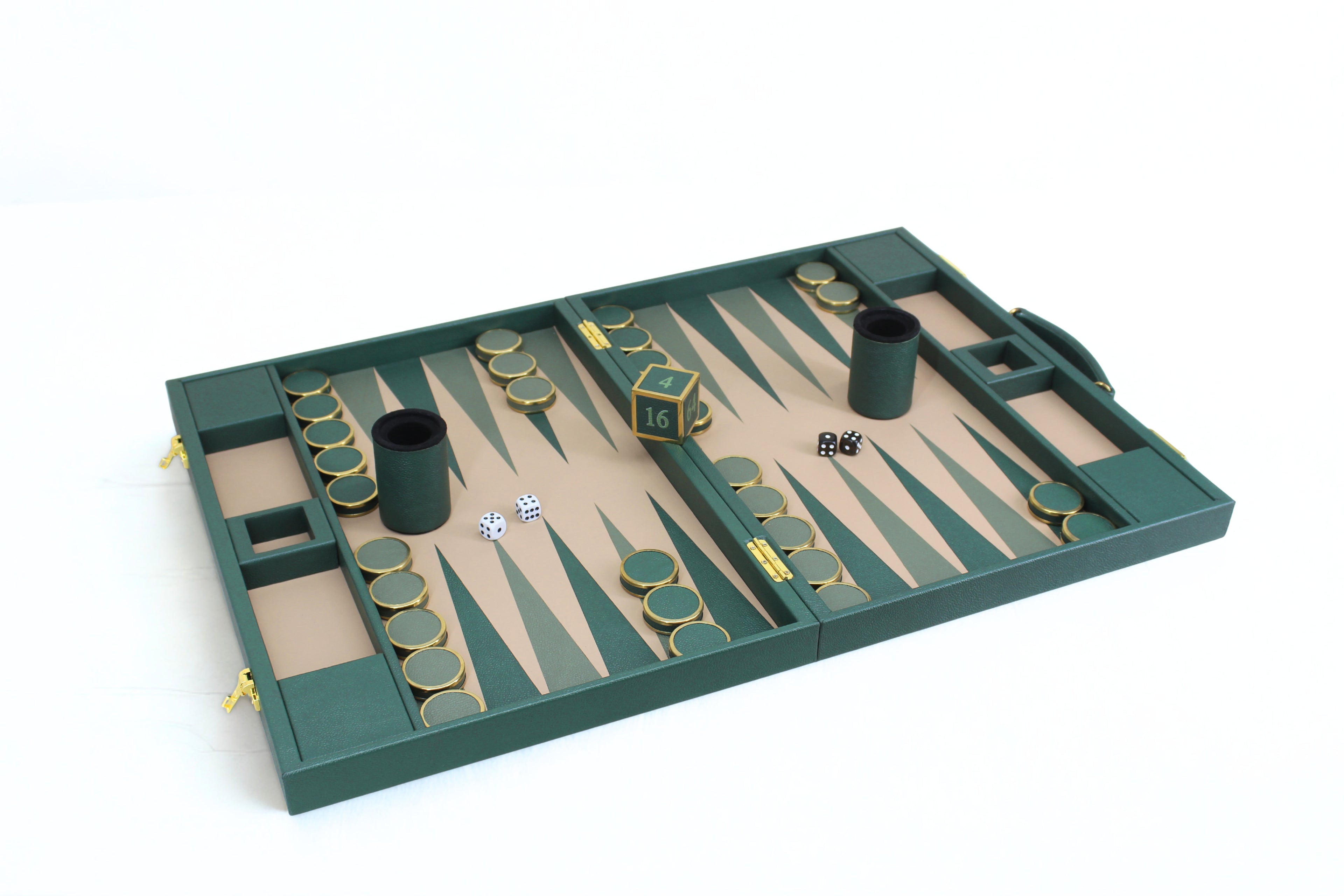 Racing Green Backgammon Set