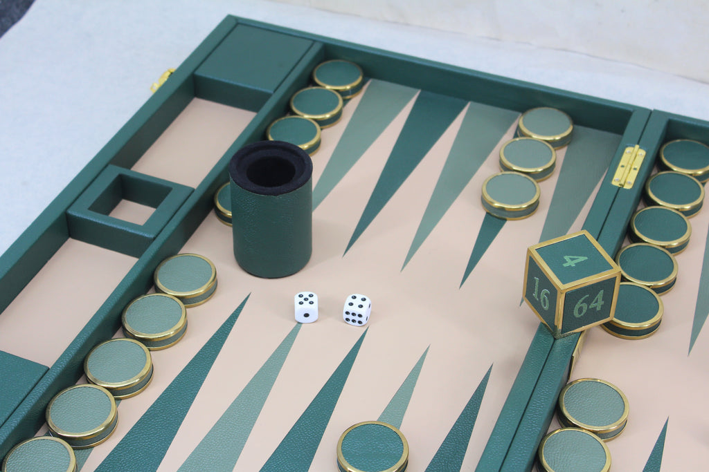 Racing Green Backgammon Set