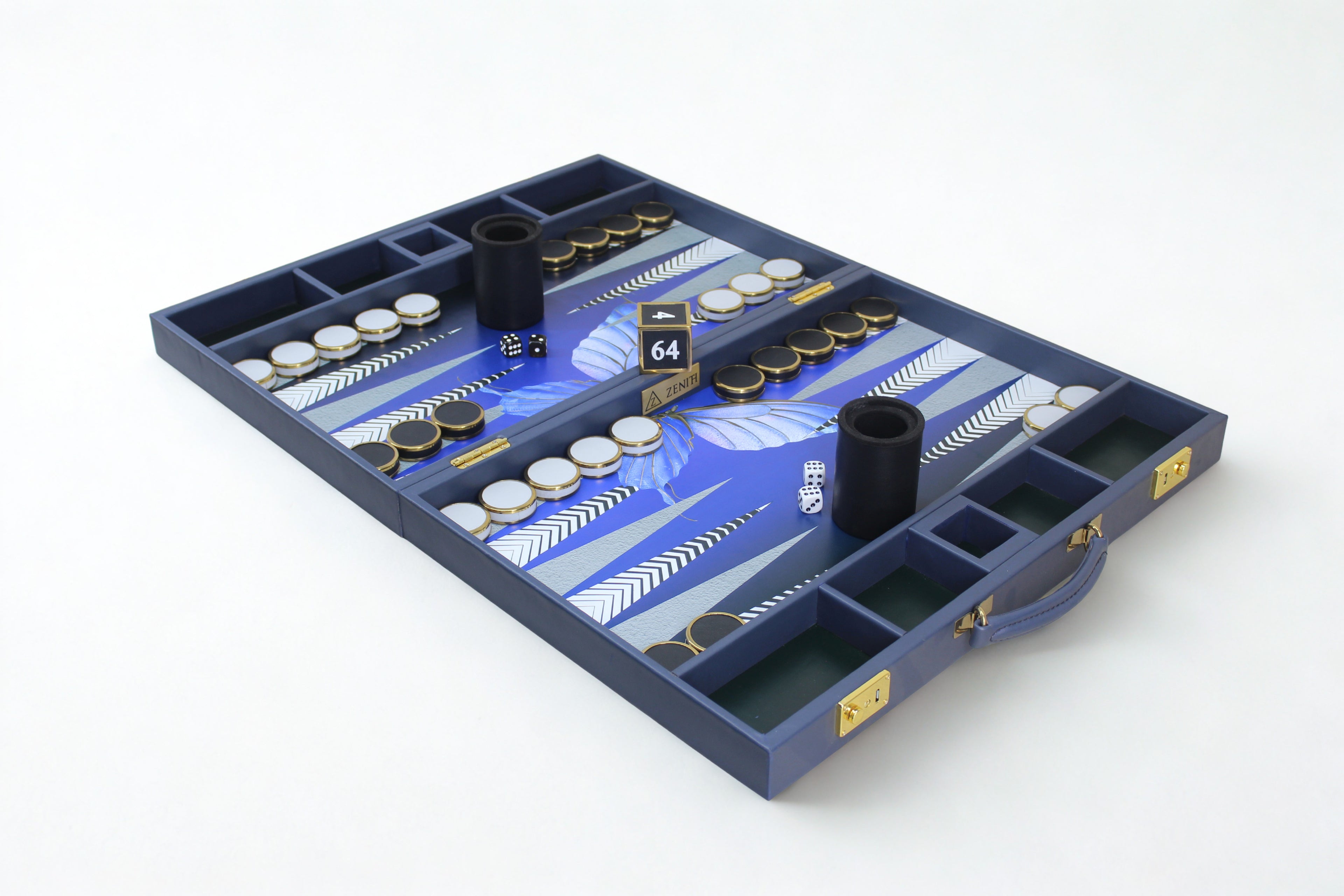Midnight Blue Backgammon Set