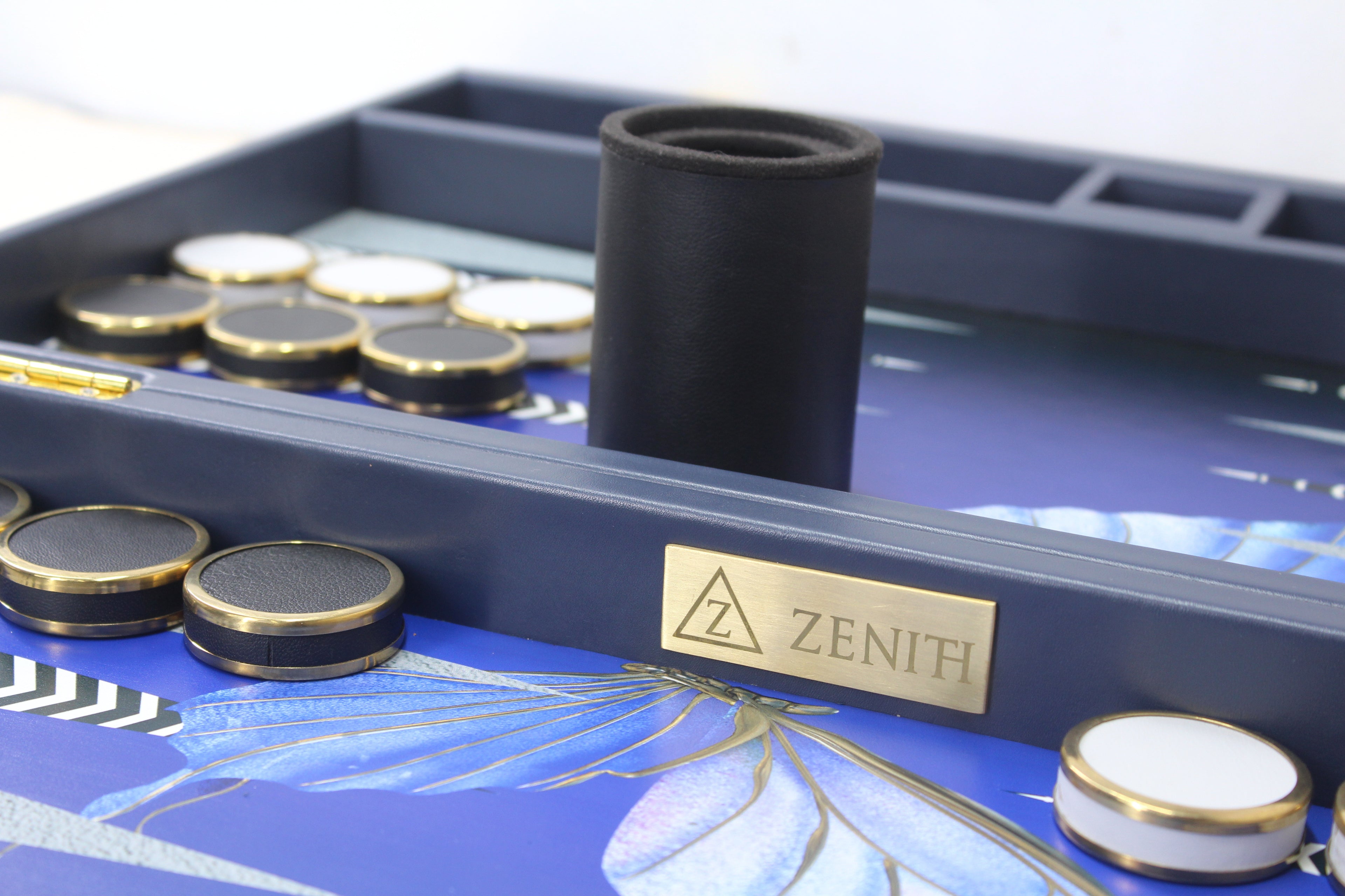 Midnight Blue Backgammon Set