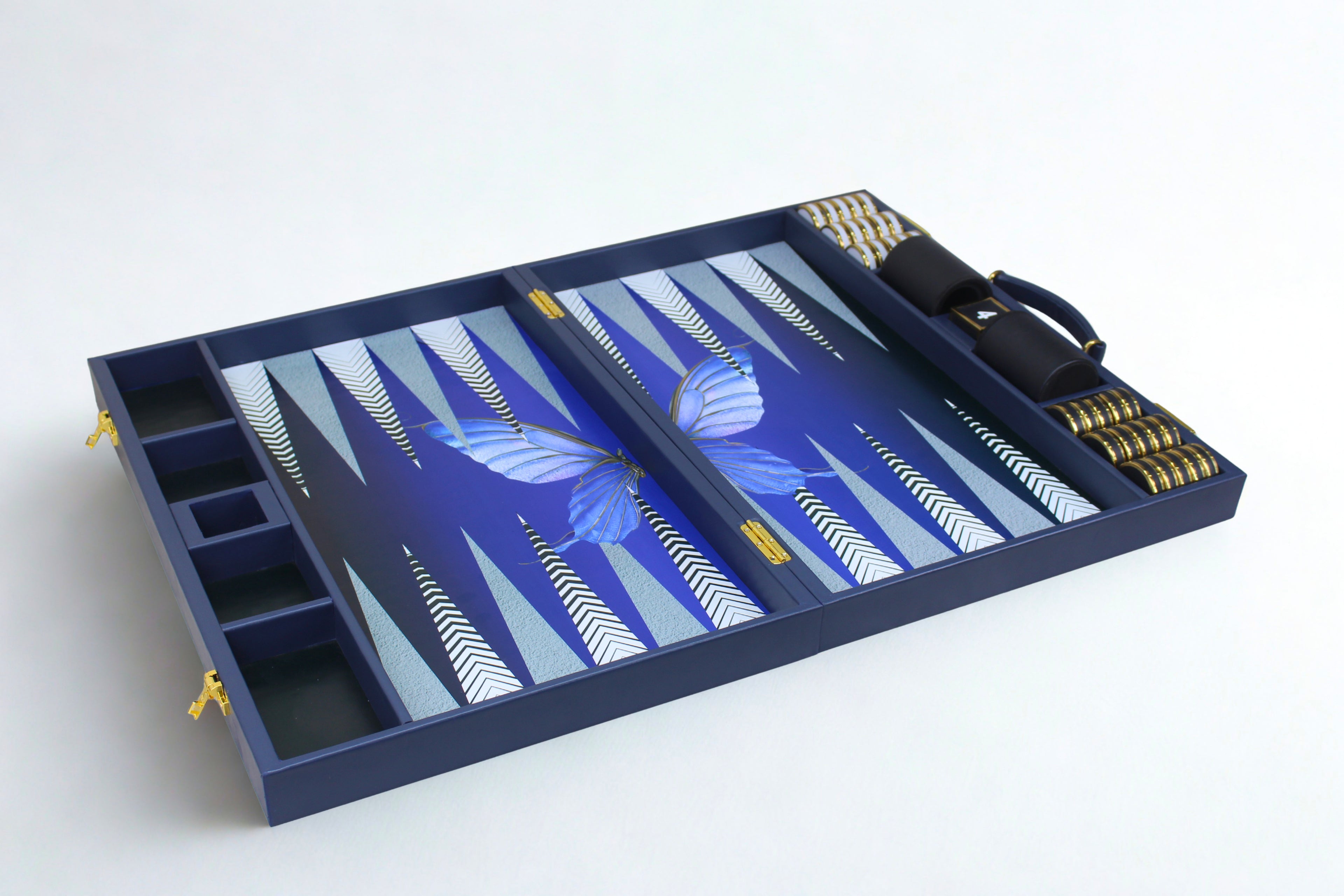 Midnight Blue Backgammon Set