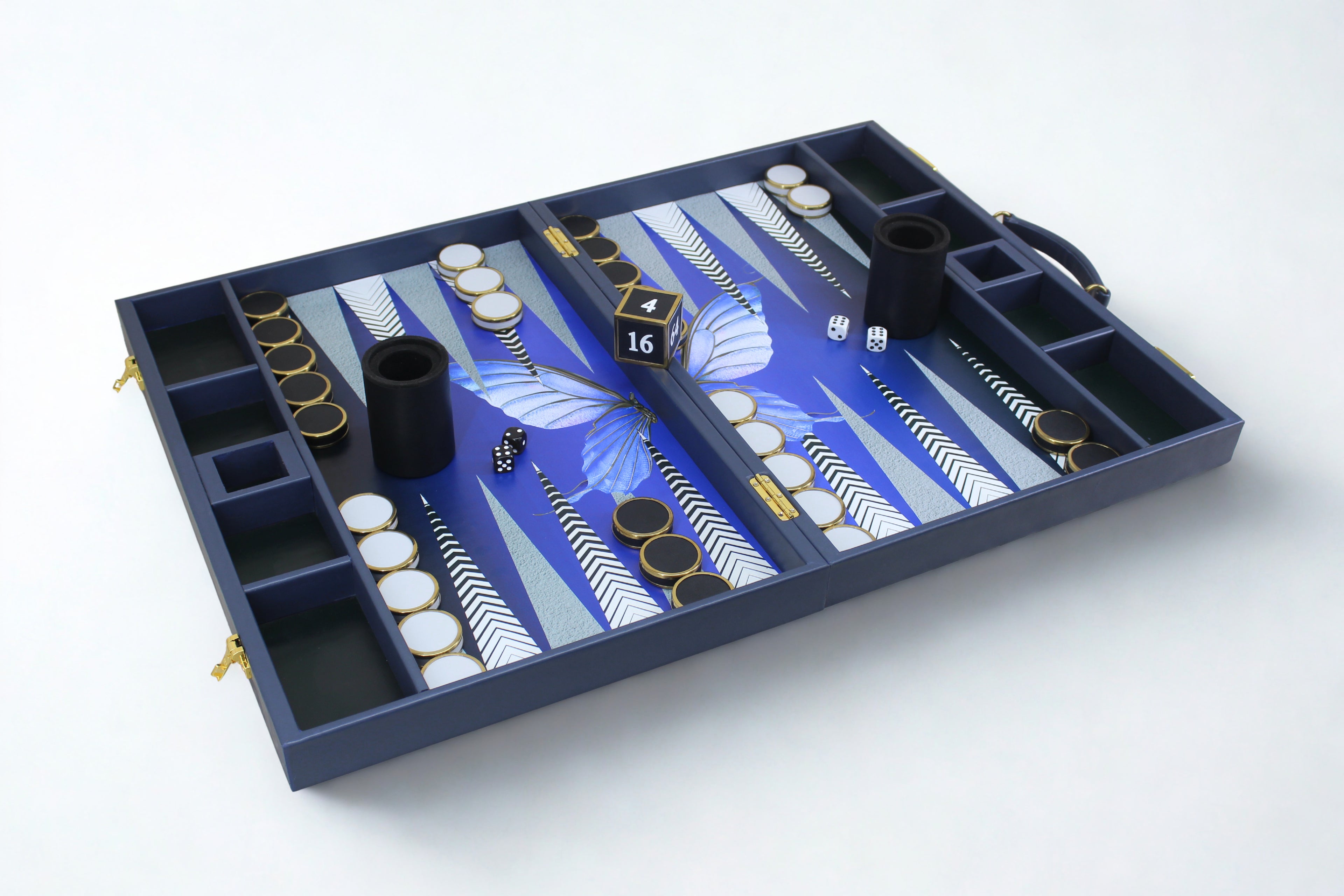 Midnight Blue Backgammon Set