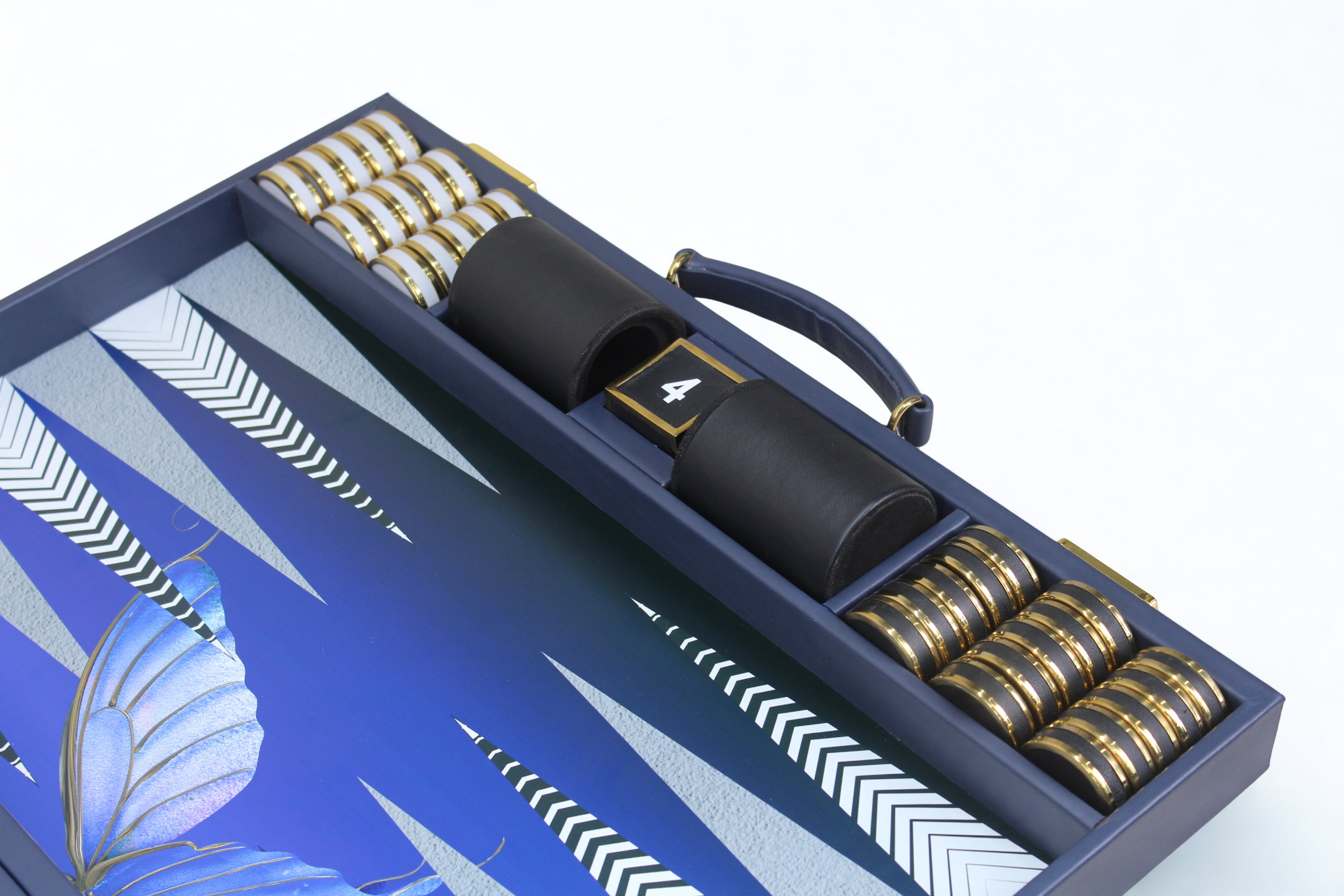 Midnight Blue Backgammon Set