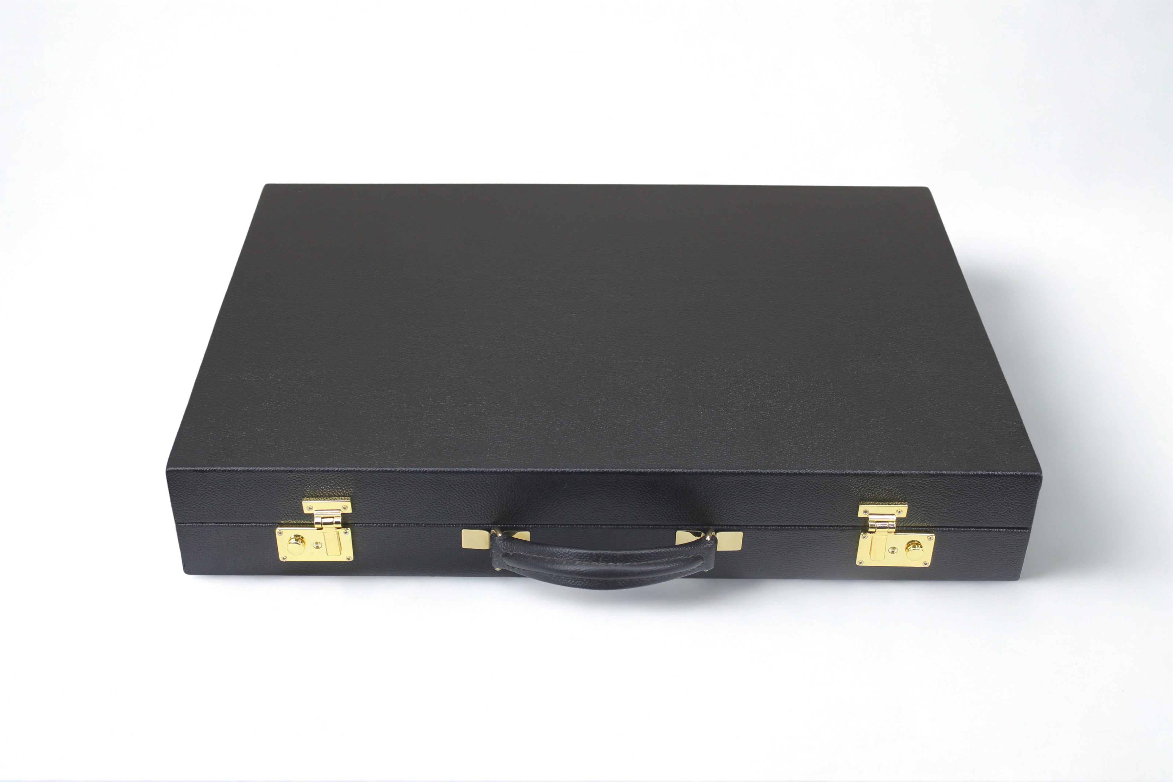 Jet Black & Orange Backgammon Set
