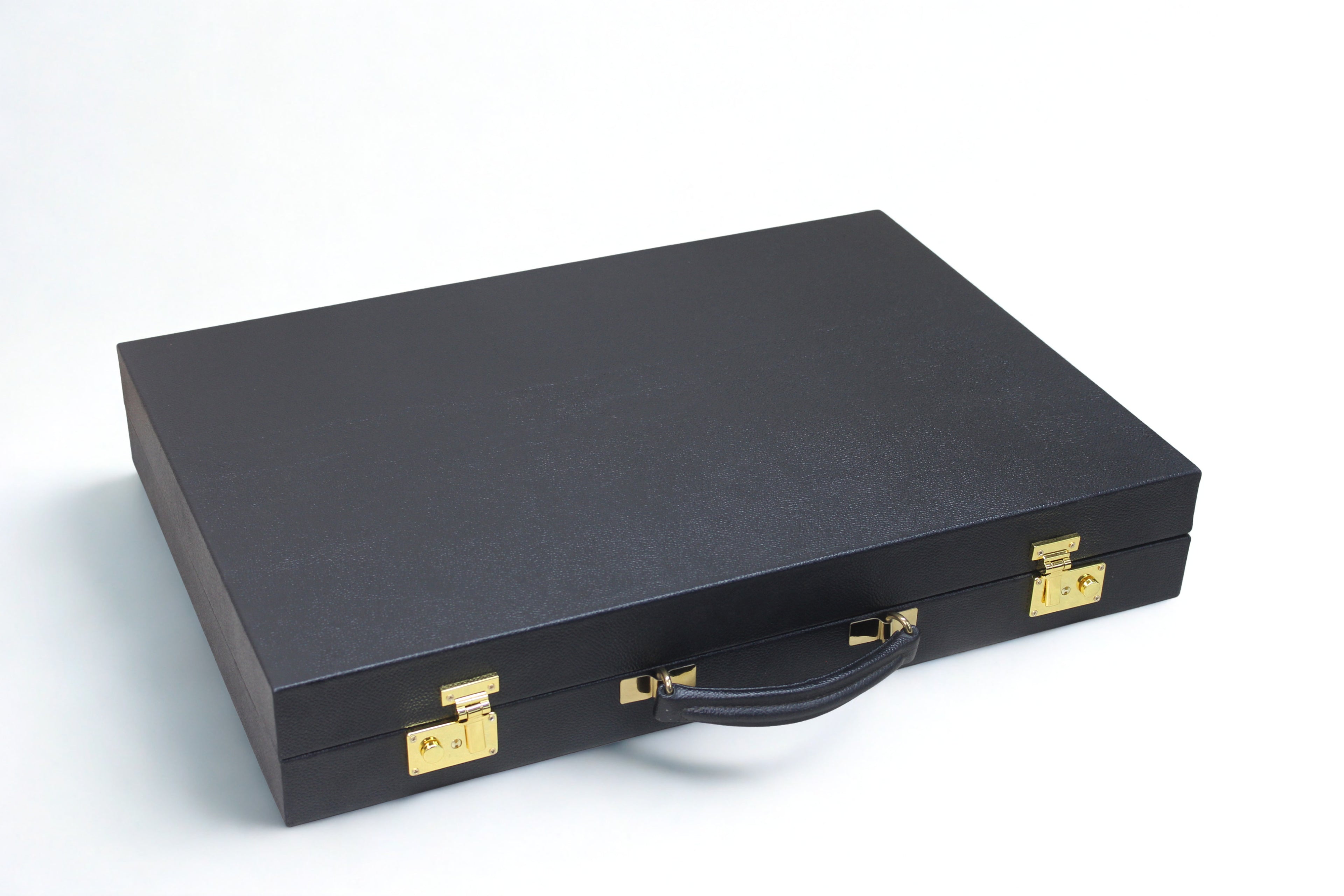 Jet Black & Orange Backgammon Set