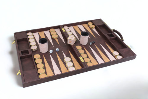 Mahogany & Rose Backgammon Set