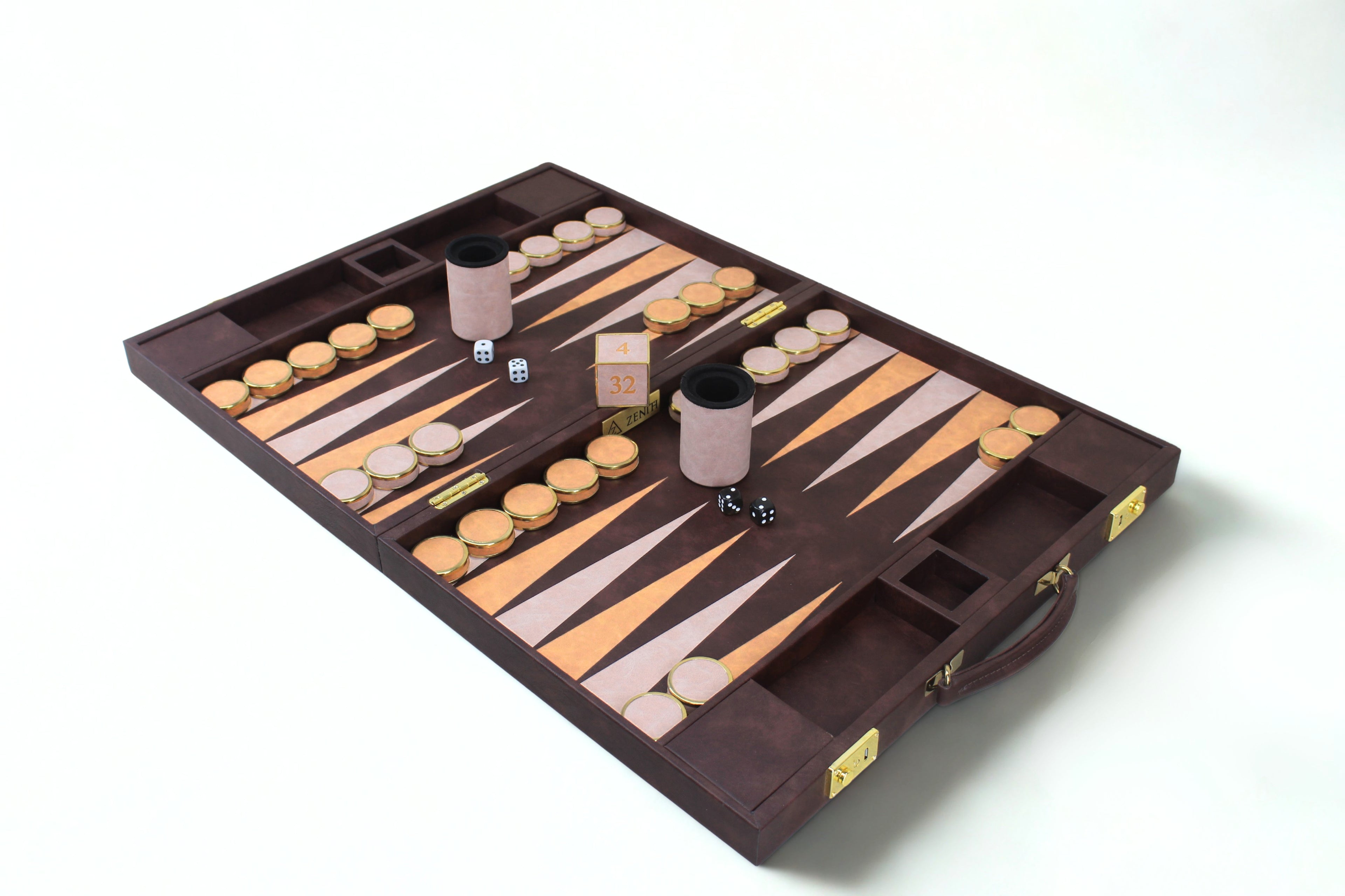 Mahogany & Rose Backgammon Set