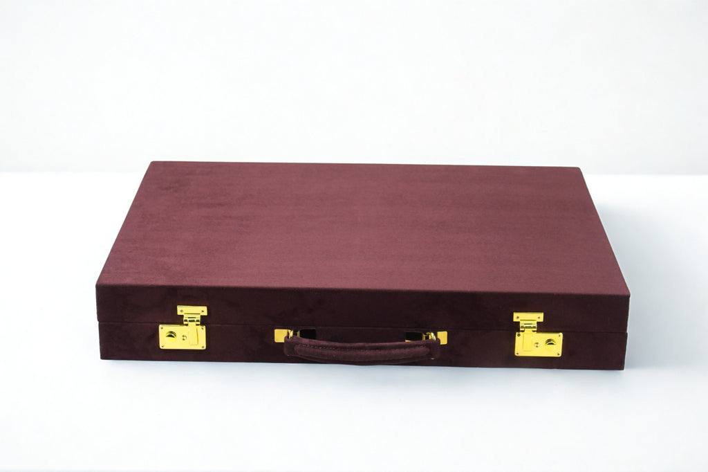 Silver & Sand Backgammon Set