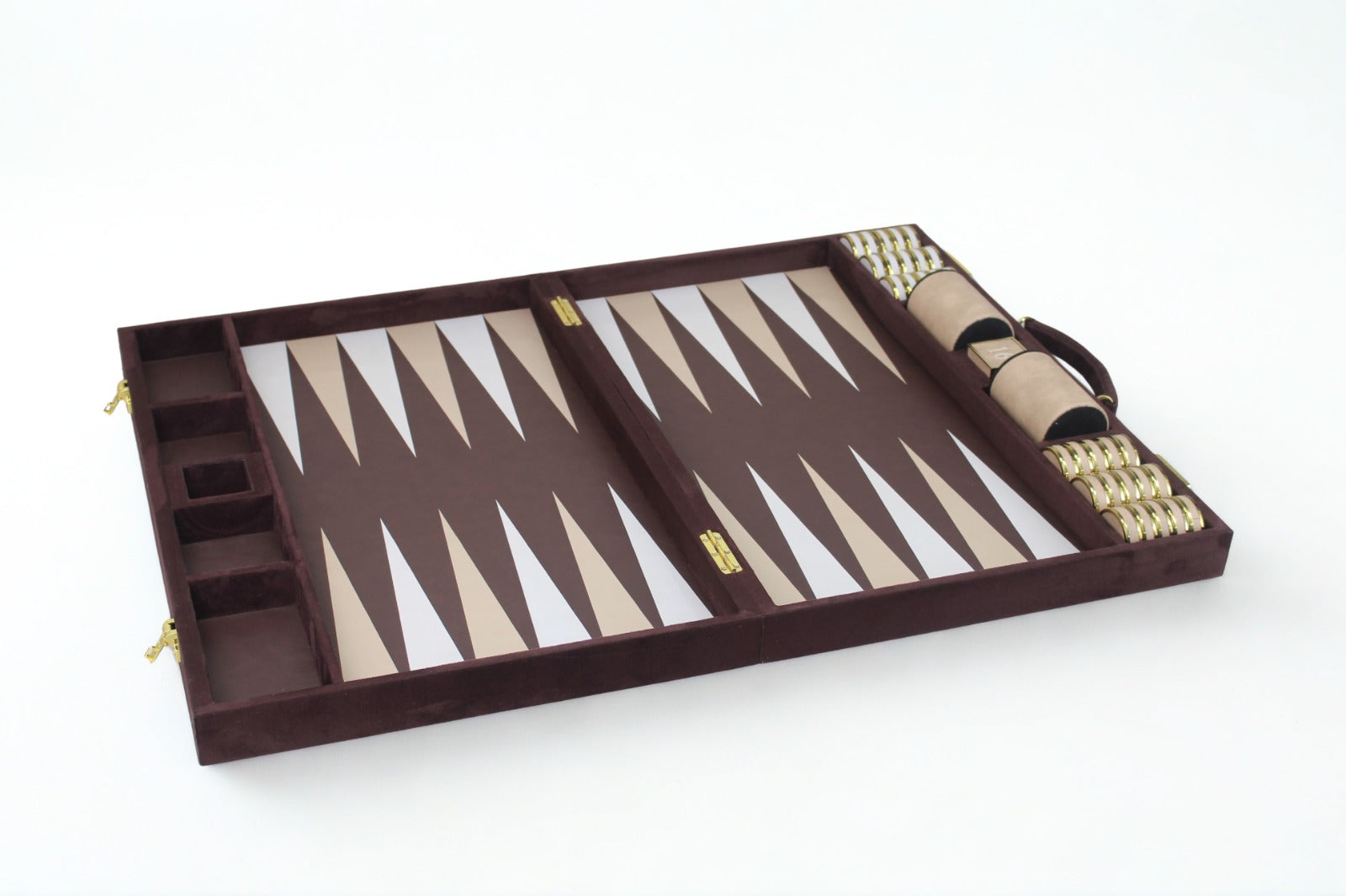 Silver & Sand Backgammon Set